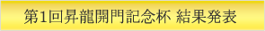 第１回昇龍開門記念杯ランキング
