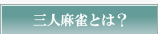三人麻雀とは？
