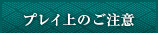 プレイ上のご注意